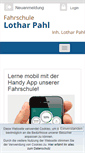 Mobile Screenshot of fahrschule-pahl.de